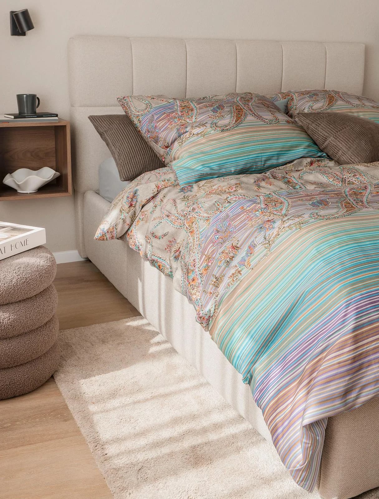IRISETTE Bettwäsche Wave 8794 Mako-Satin Paisley Bunt