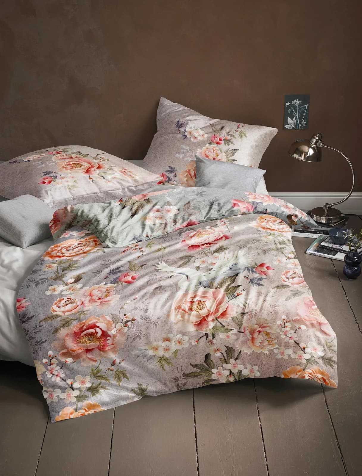 IRISETTE Bettwäsche Wave 8782 Floral Bunt Mako-Satin
