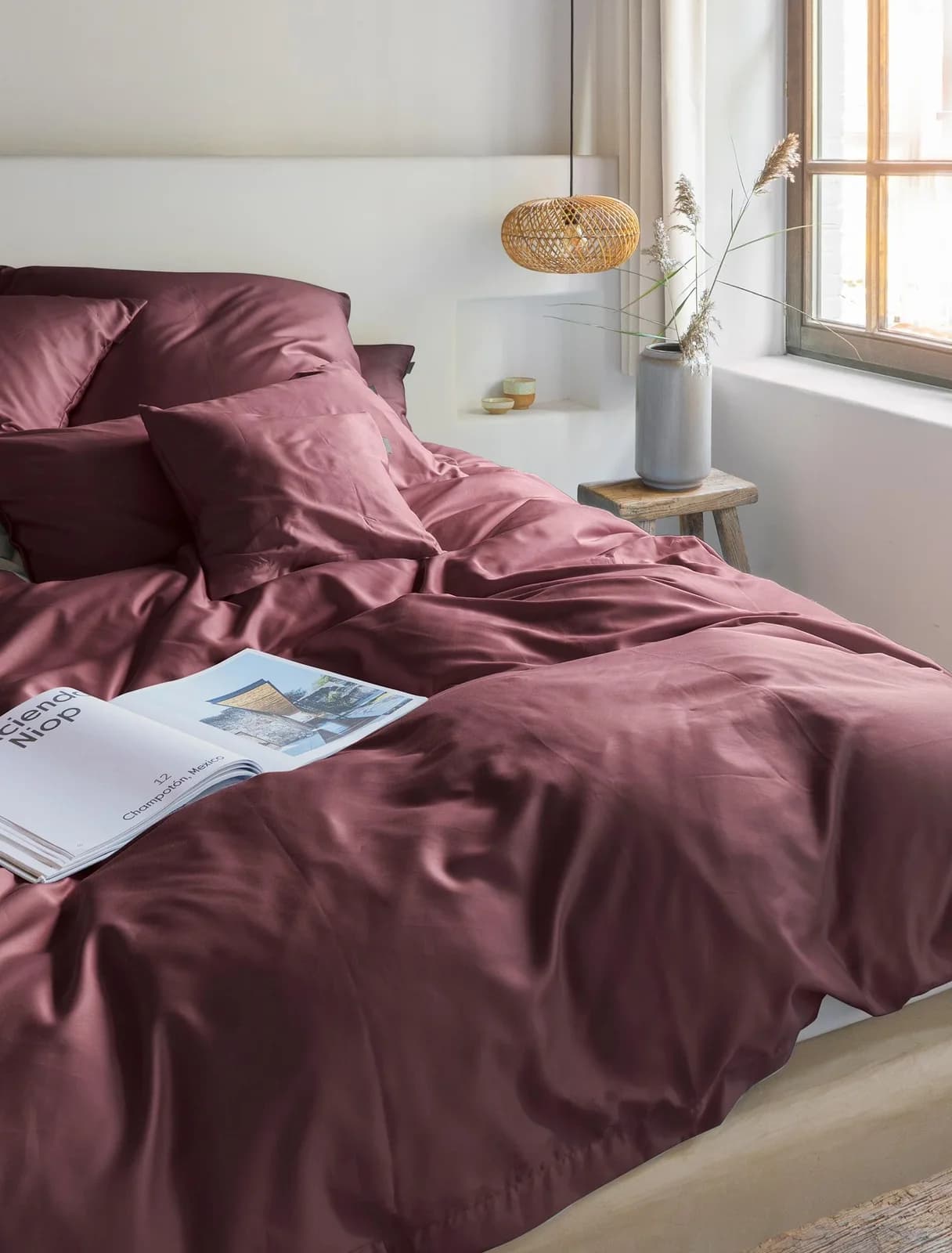 Irisette Premium Satin Bettwäsche Paris Rubin 135x200 cm