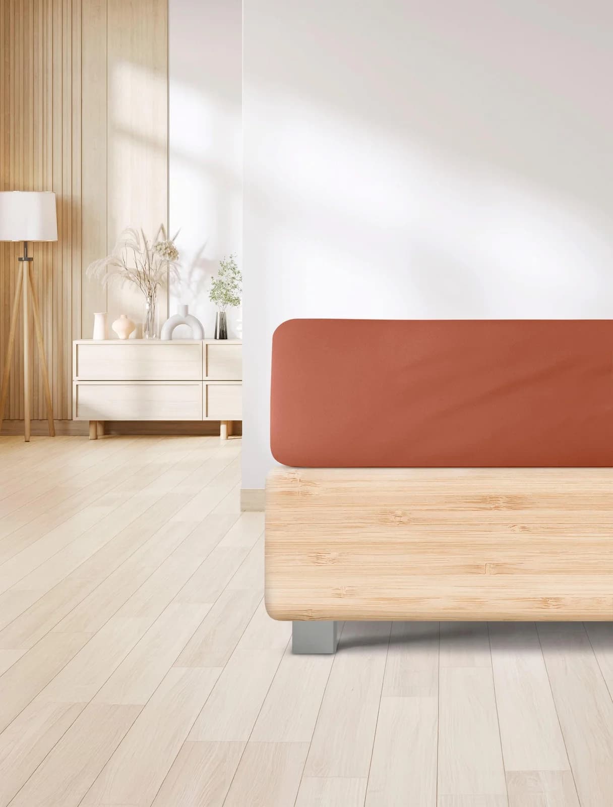 IRISETTE Spannbettlaken Erba 30 Sienna Tencel Baumwolle