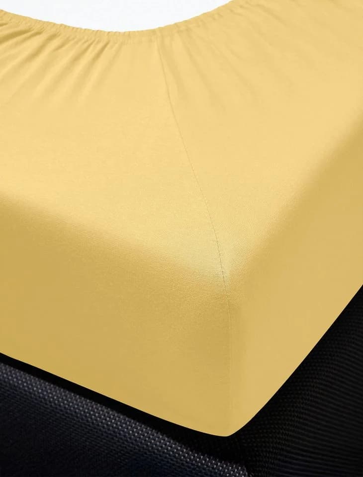 IRISETTE Spannbettlaken Jupiter 8 Honigfarben Mako-Jersey