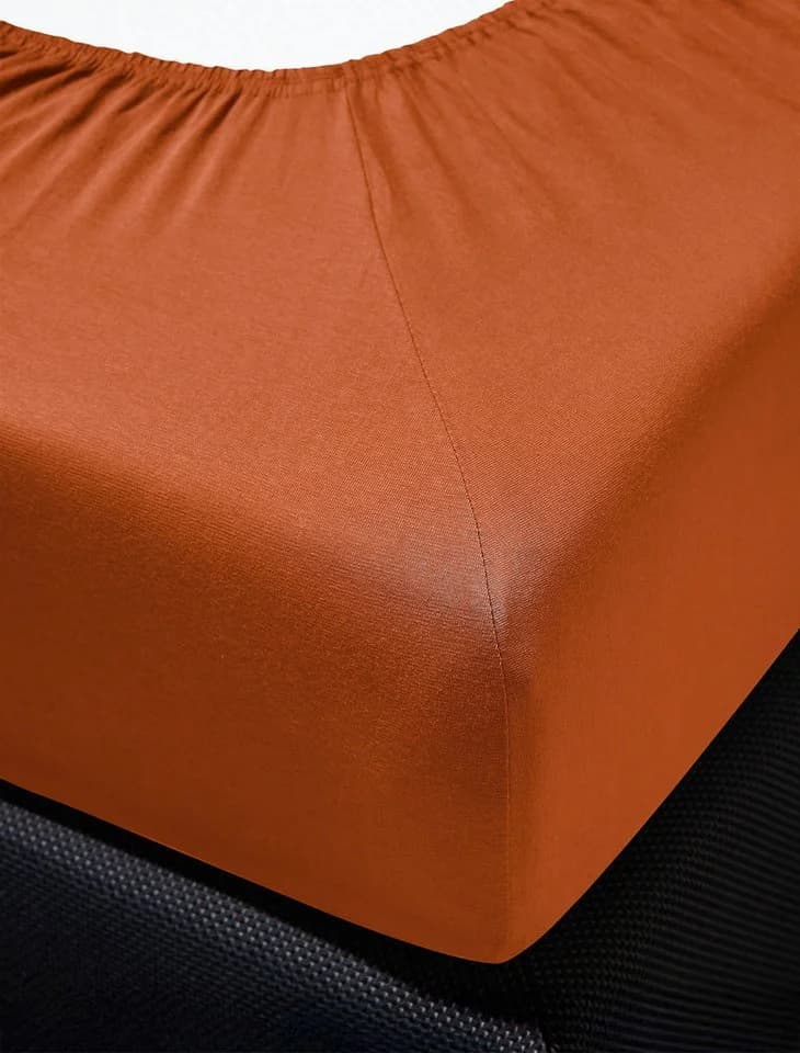 IRISETTE Spannbettlaken Jupiter 8 Orange Mako-Jersey