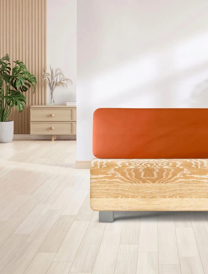 IRISETTE Spannbettlaken Jupiter 8 Orange Mako-Jersey - Bild 3