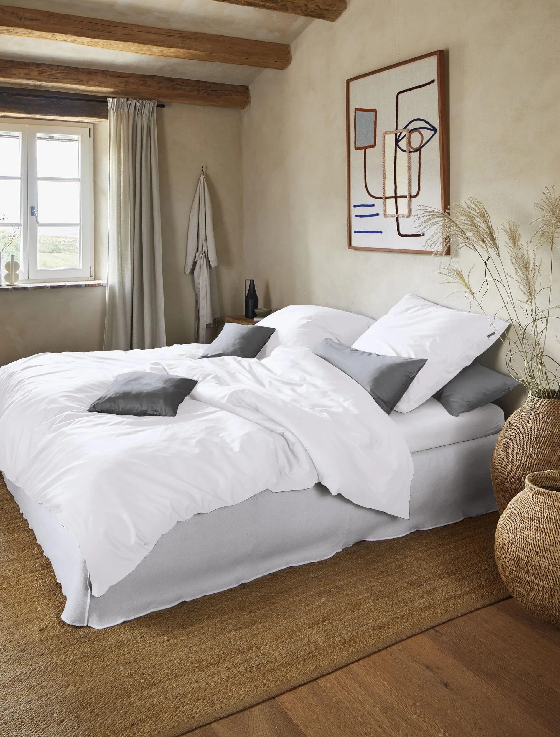 Irisette Bettwäsche Paris 8000 Weiß Mako-Satin