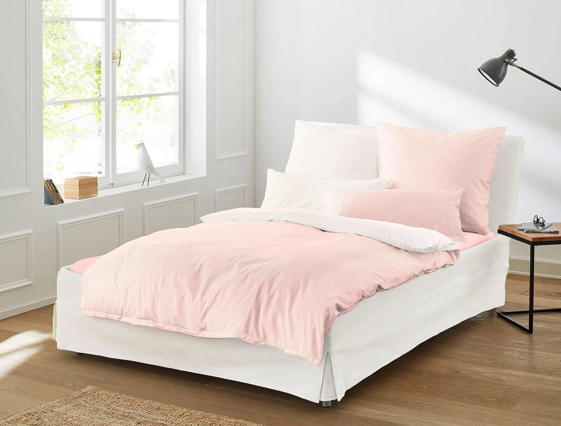 Irisette Wendebettwäsche Linea Rosa 155x220 cm
