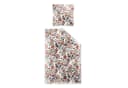 Irisette Mako Satin Bettwäsche 135x200 rot beige Blumen Bild 2