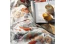 Irisette Mako Satin Bettwäsche 135x200 rot beige Blumen Bild 4