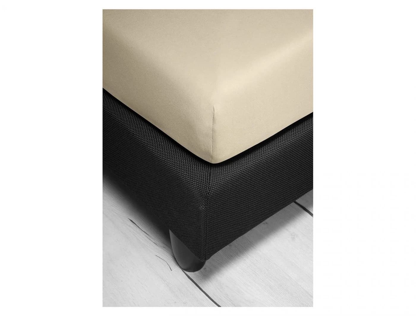 Irisette Kuschel Jersey Spannbettlaken Vesuv Beige Natur - Bild 4