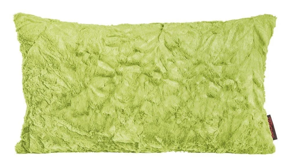 SCHÖNER LEBEN. Fellkissen Kuschelkissen Dekokissen Fluffy apfelgrün 30x50cm