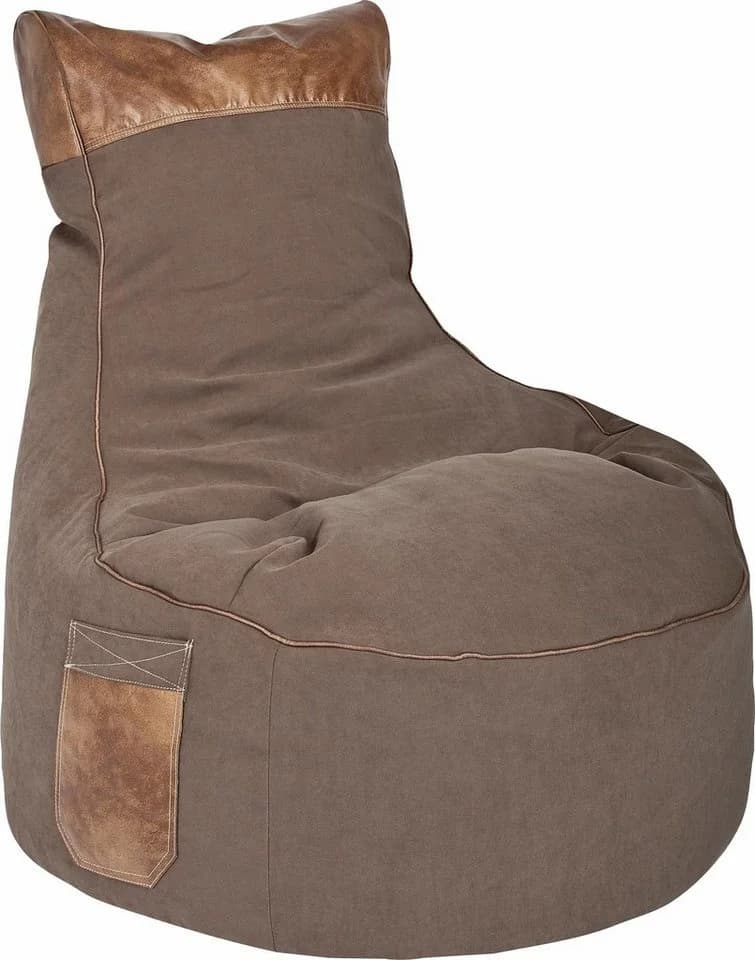 Sitting Point Sitzsack Swing JAMIE Braun Lederimitat - Bild 2