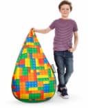 Sitting Point Sitzsack Bricks L Bunt Digitaldruck Kinderzimmer Bild 1