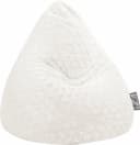 Sitting Point Sitzsack FLUFFY HEARTS L Plüschsitzsack mit Herzoptik Weiss Bild 2