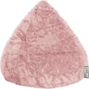MAGMA BeanBag FLUFFY L Sitzsack Rosa Uni Webplüsch Bild 2