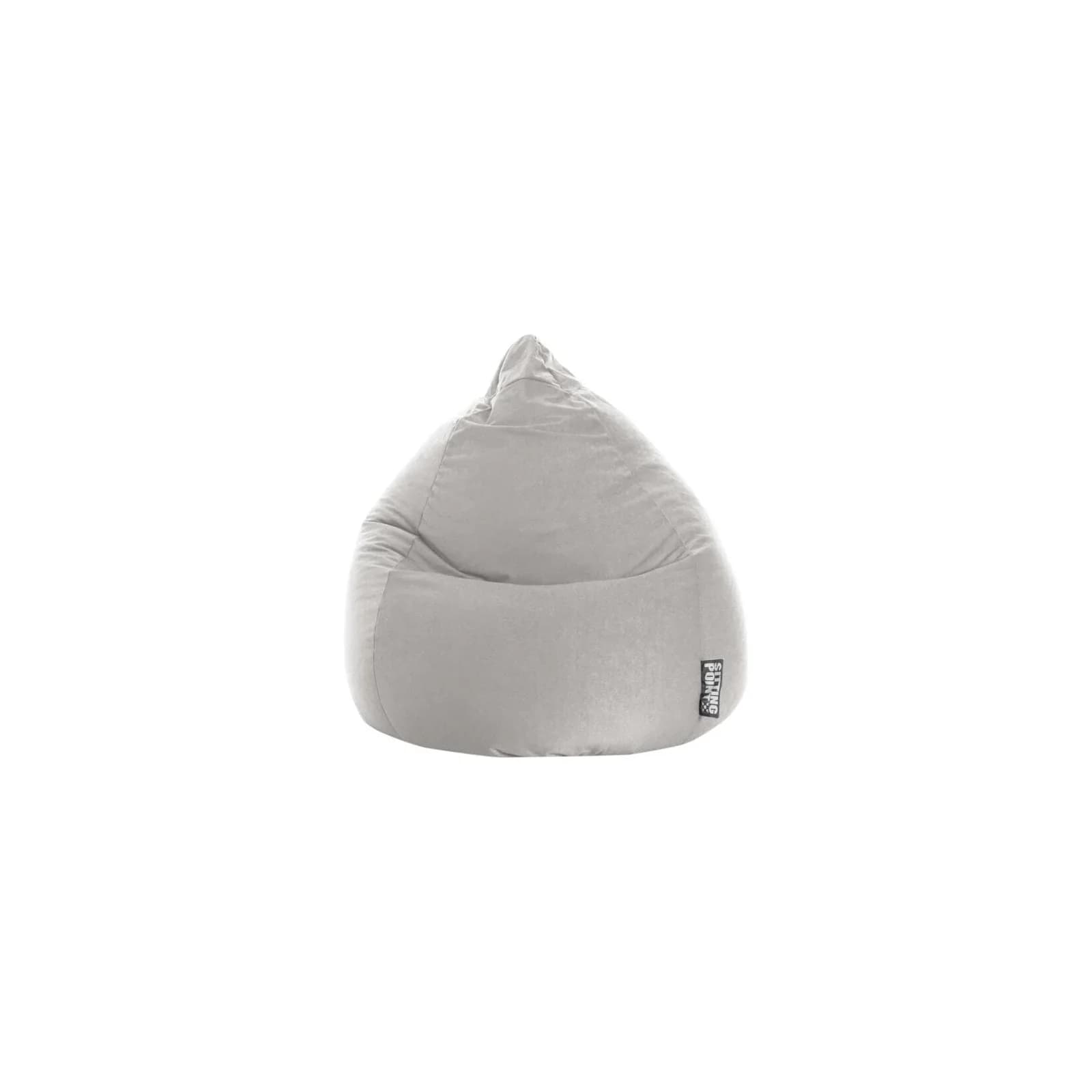 Sitting Point Sitzsack Easy XL Grau - Tropfenform EPS-Perlen