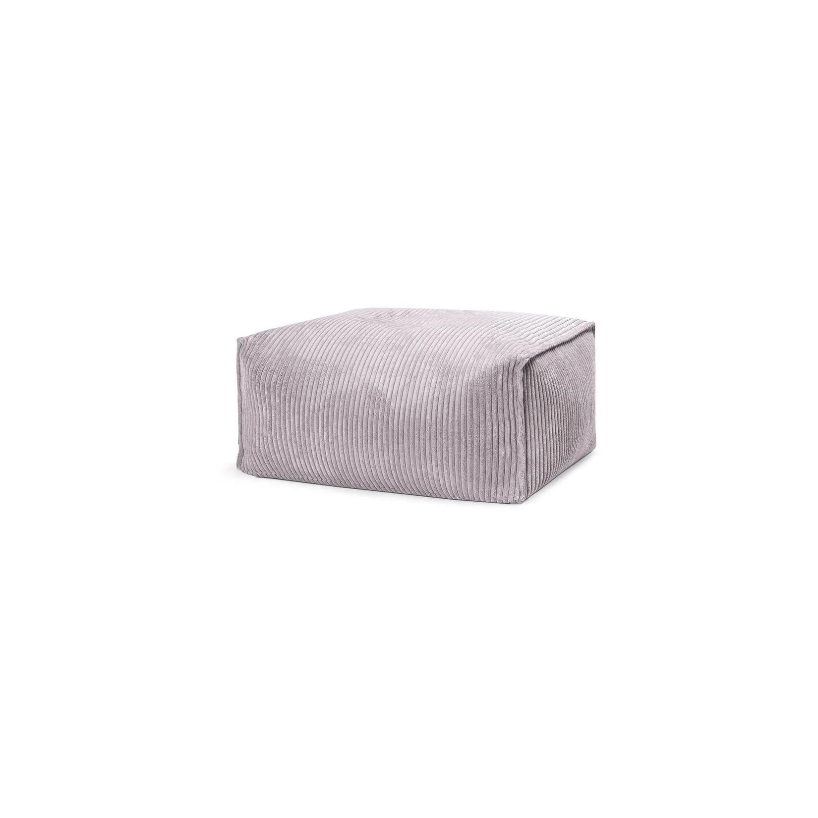 Roll Shara Grau in Cord-Optik Grau - Retro Sitzsack
