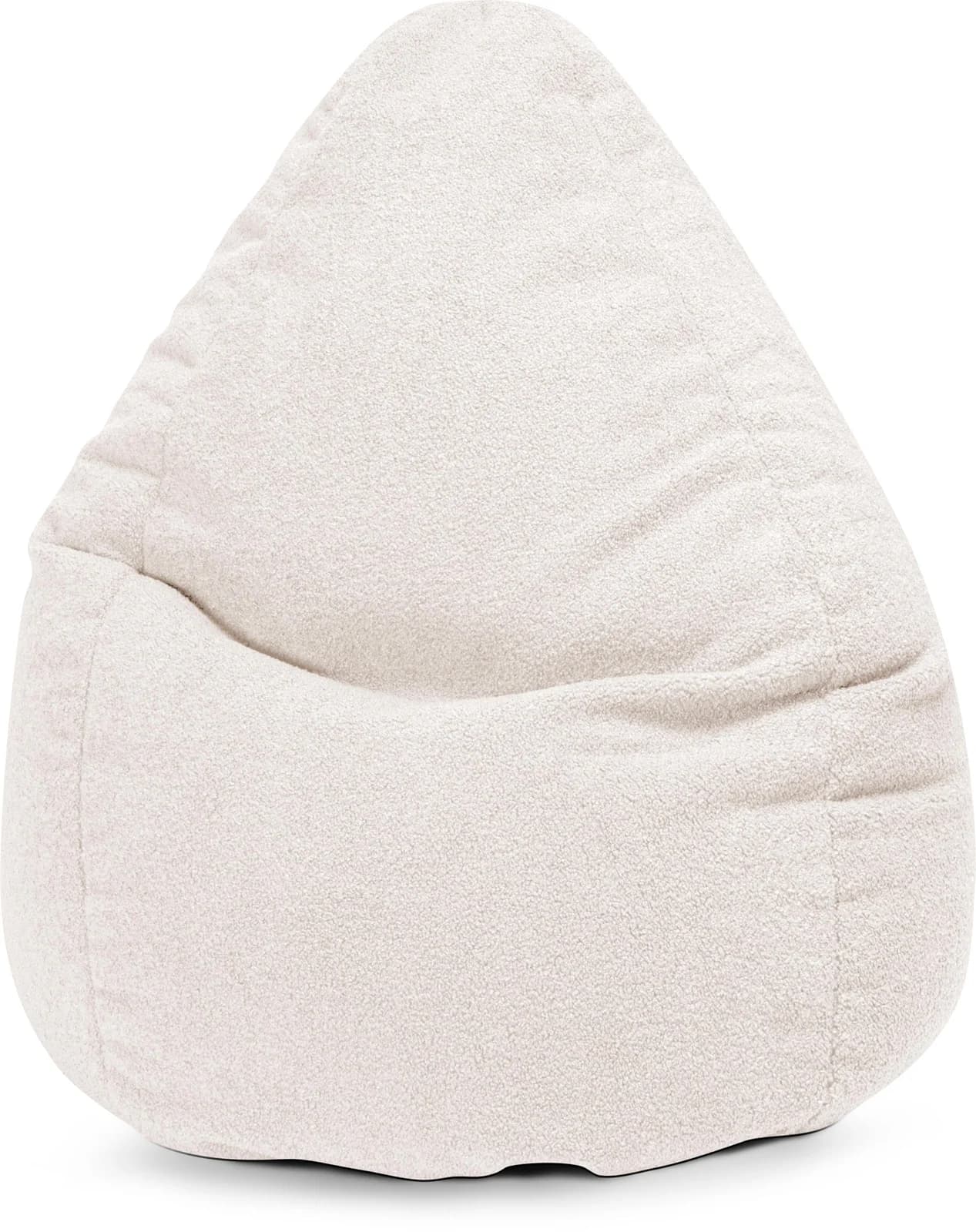 MAGMA HEIMTEX Sitzsack BeanBag WOOLLY Beige Teddy-Style