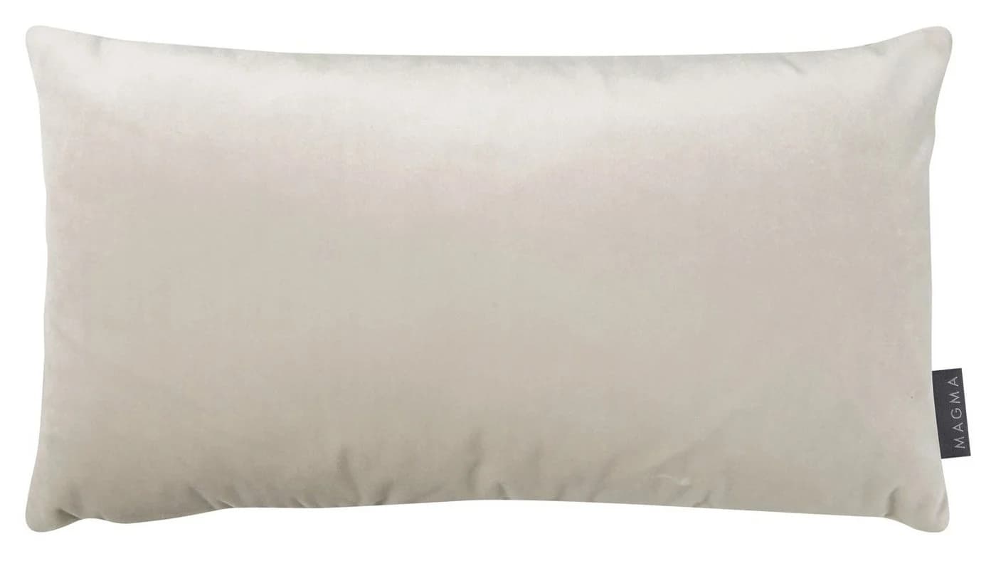 Magma Heimtex Kissenhülle RAYA Creme Polyester Samtoptik