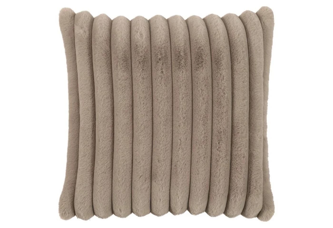 Magma Heimtex Kissenhülle RAYA Taupe Polyester Samtoptik - Bild 2