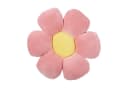 Magma Heimtex Dekokissen MINNIE Rosa Gelb Blumenform Bild 2