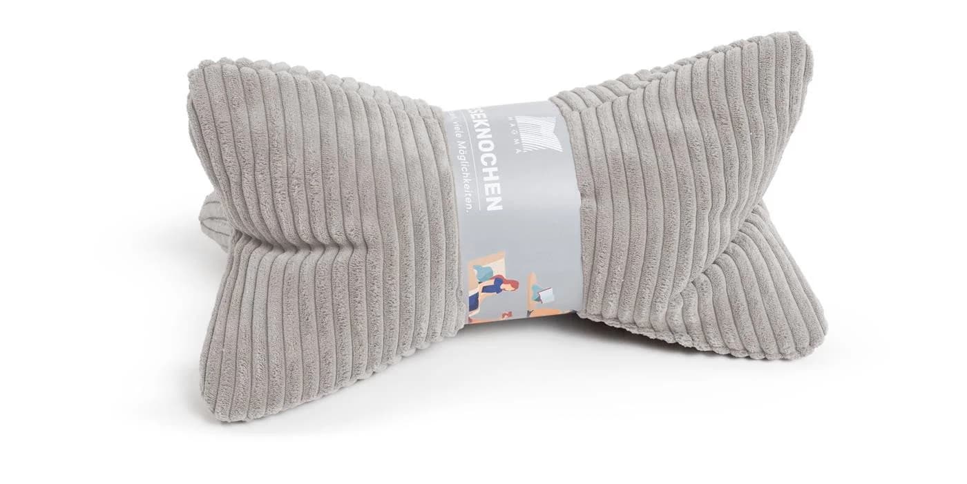 Magma Heimtex Leseknochen Shara Grau Ergonomische Form