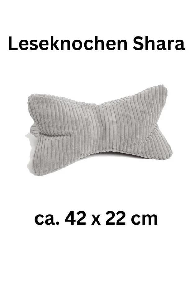 Magma Heimtex Leseknochen Shara Grau Ergonomische Form - Bild 4