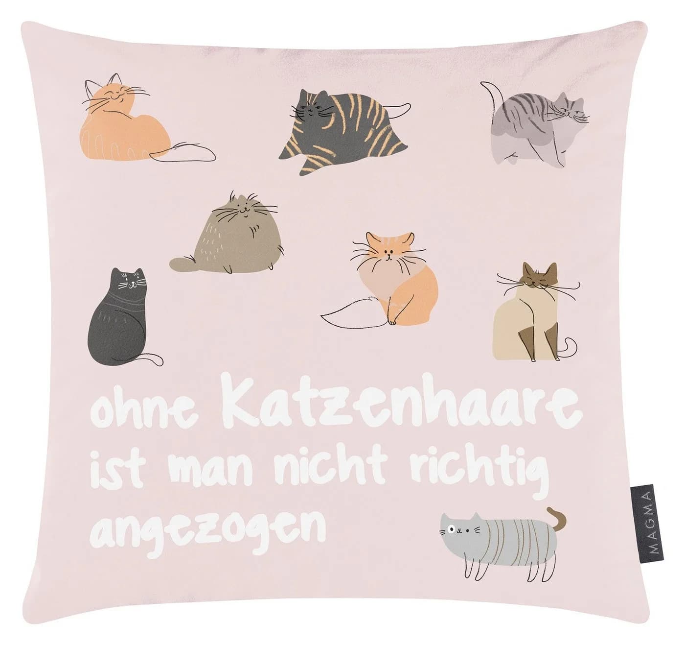 Magma Heimtex Kissenhülle Rosa mit Tiermotiv und Reißverschluss - Bild 2