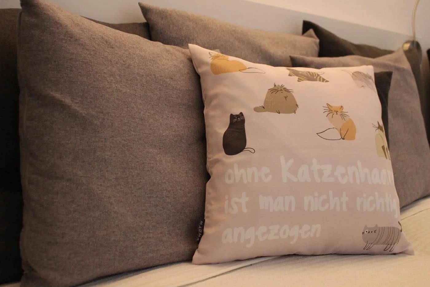 Magma Heimtex Kissenhülle Rosa mit Tiermotiv und Reißverschluss - Bild 4