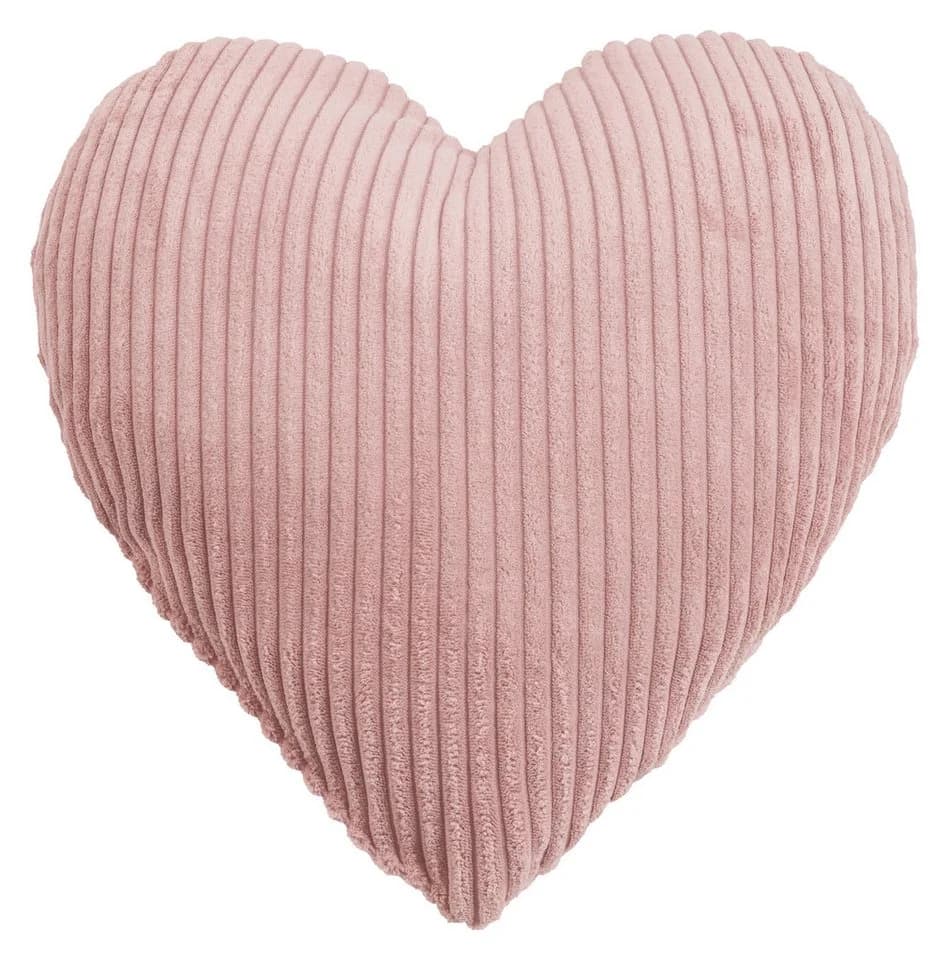 MAGMA HEIMTEX SHARA Herzkissen Rose Cord