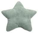 MAGMA HEIMTEX SHARA Sternkissen Salbei Cord Stern Gestreift Bild 2