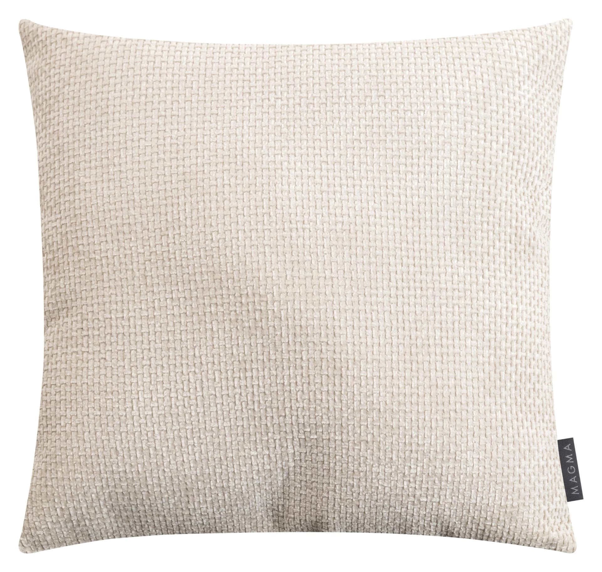 Zeitloses Dekokissen aus Polyester, Chenille und Faserbällchen