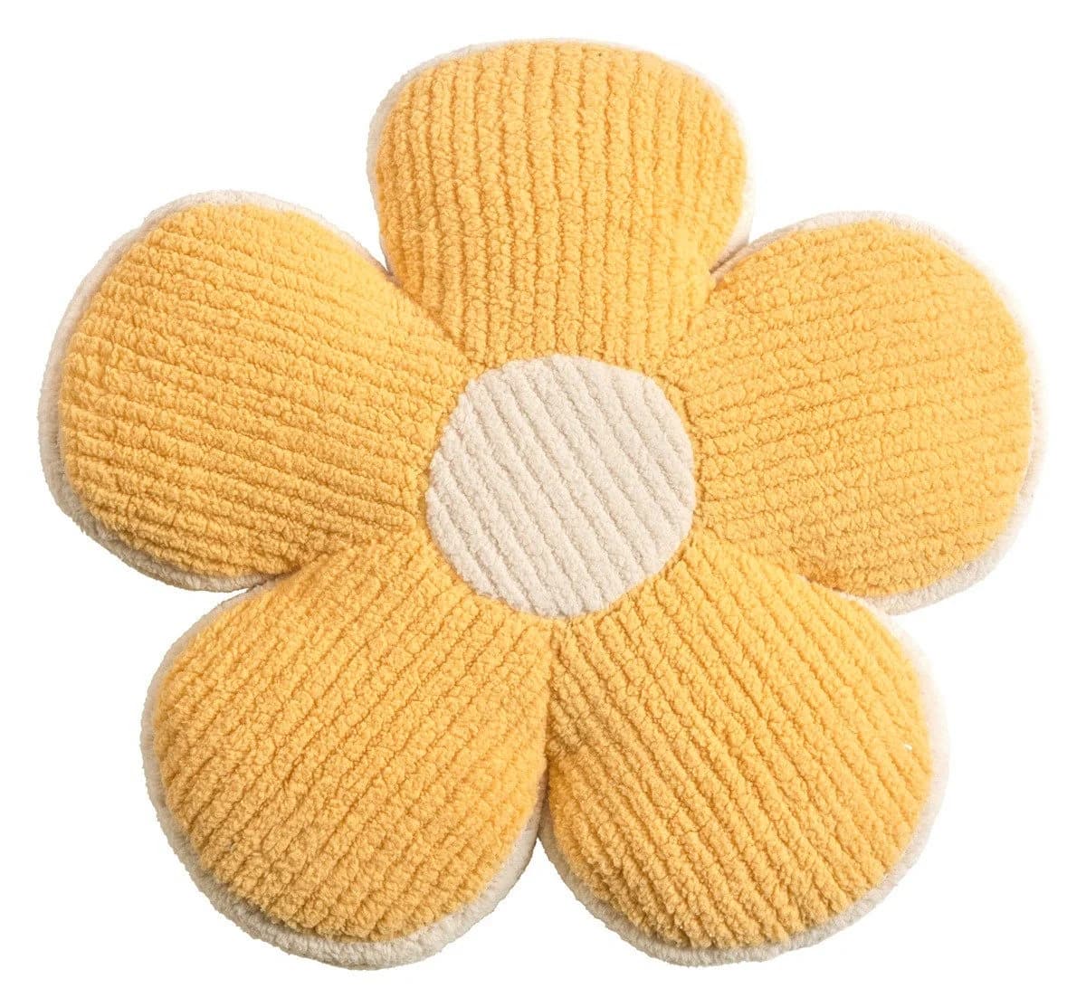 MAGMA HEIMTEX Blumenkissen Bonny Gelb Cord - Bild 2
