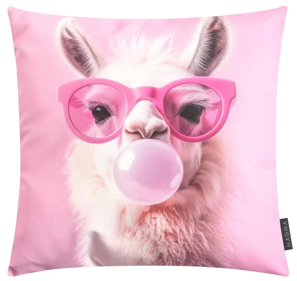 Magma Heimtex Dekokissen Bubblegum Rosa mit Füllung - Bild 2
