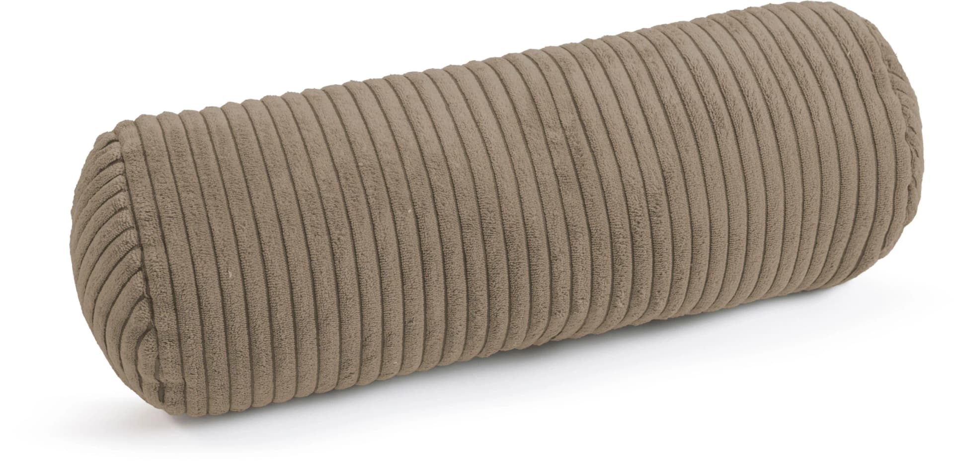 Kuschelige Nackenrolle in Taupe