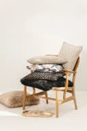 Magma Heimtex Kissenhülle BAO Schwarz Leo-Muster Jacquard-Chenille Bild 5