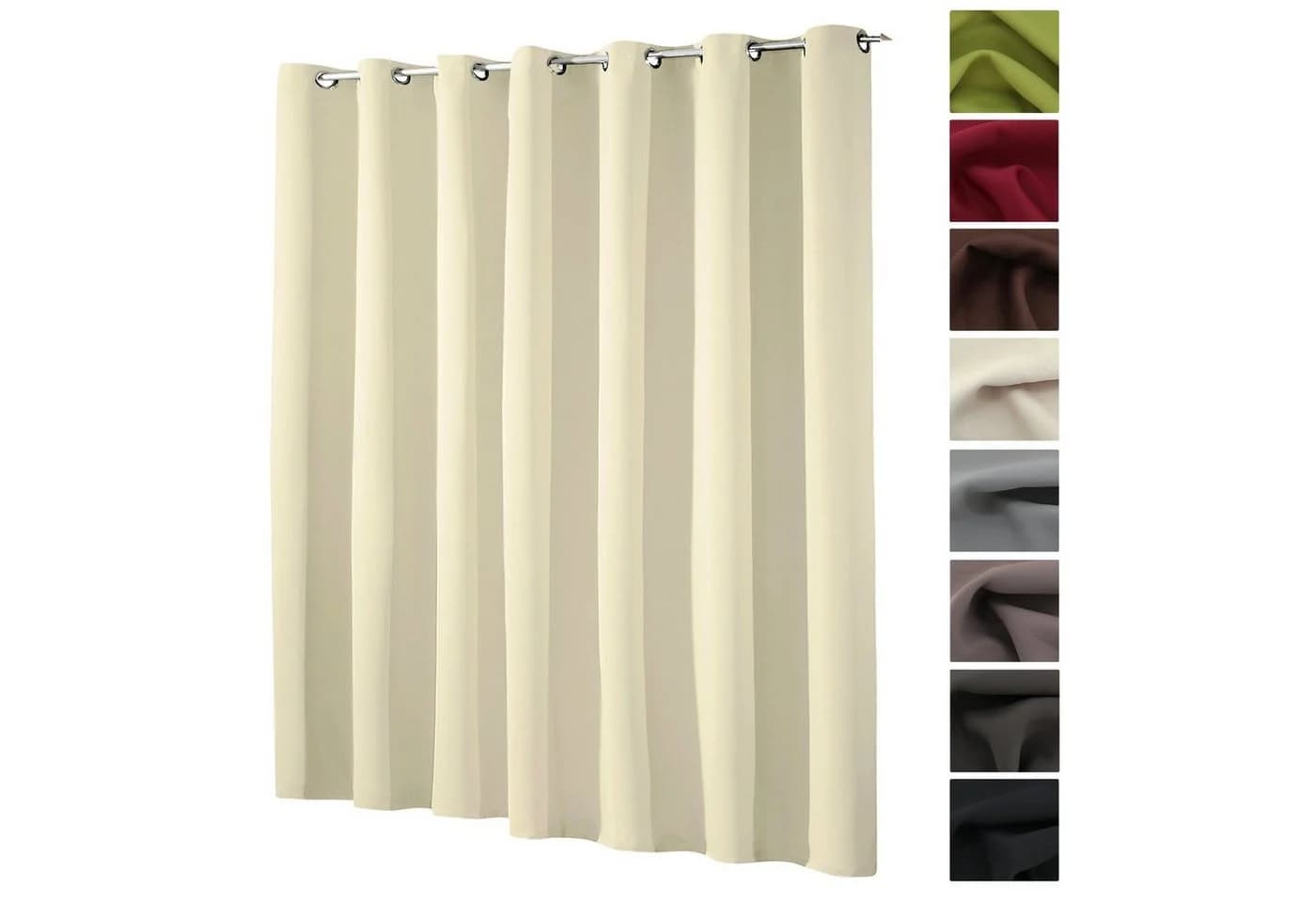 heimtexland Verdunkelungsvorhang XL Thermo Beige Ösenschal - Bild 2
