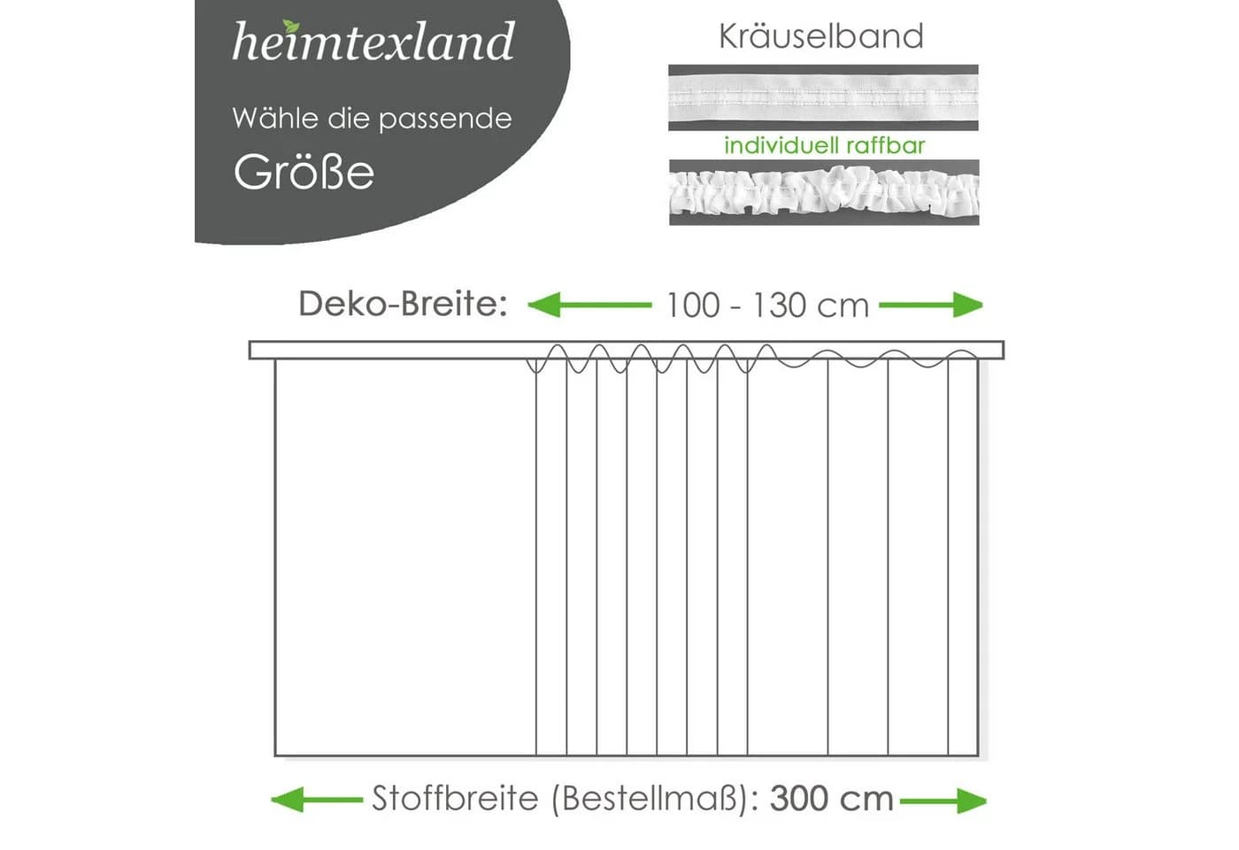 heimtexland Gardine Store Vorhang Weiß Jacquard Blumenbordüre - Bild 4