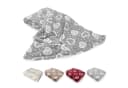 Wohndecke Kuscheldecke Herzen Flanell Sofadecke Landhaus heimtexland Grau Bild 2
