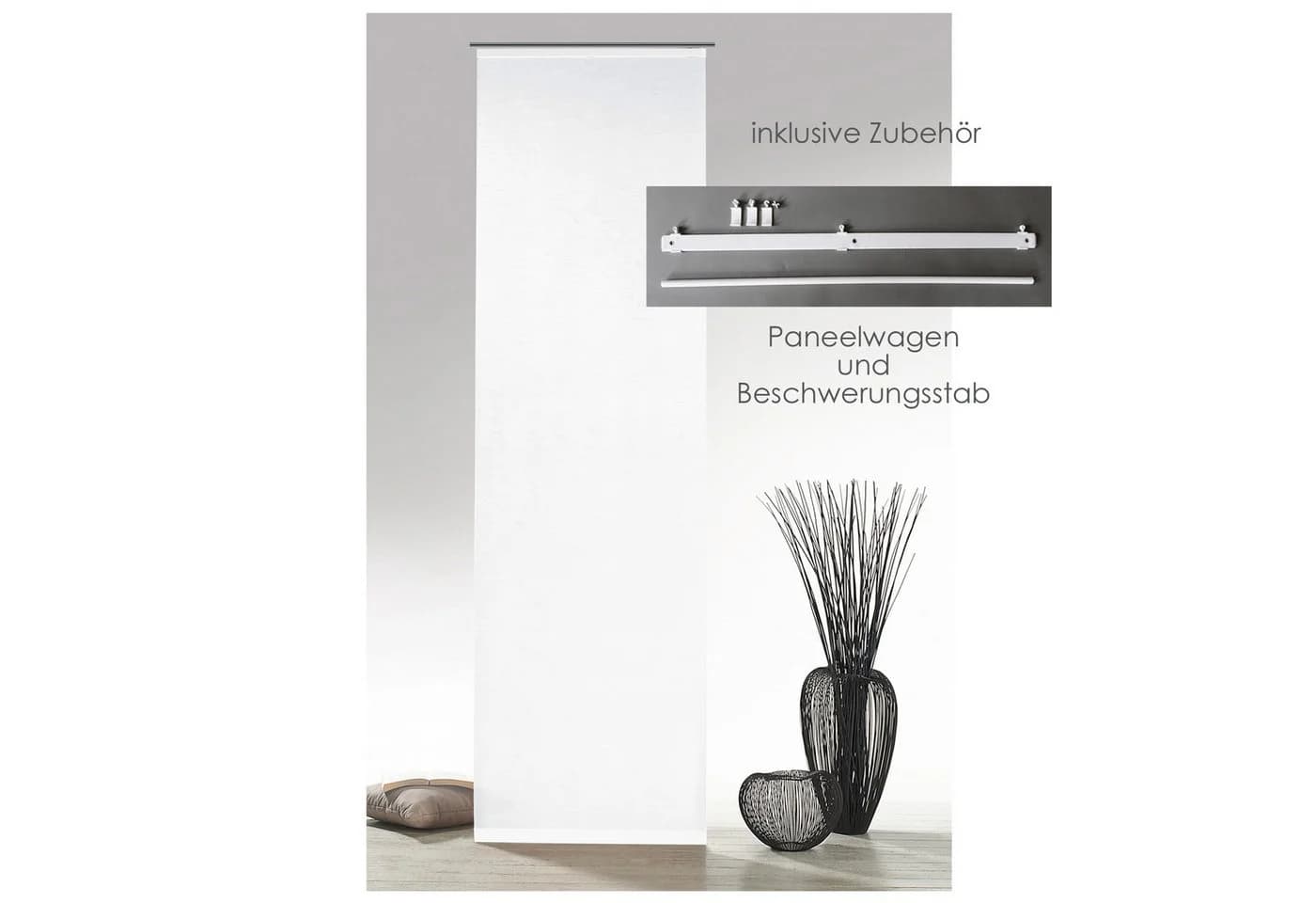 heimtexland Schiebegardine Natural Living Batist-Optik Beige - Bild 3