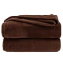 Wohndecke Premium Super Soft Flanell Kuscheldecke Sofadecke, heimtexland, Braun, super weich und flauschig, Allergiker geeignet, atmungsaktiv Bild 2