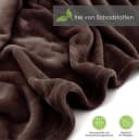 Wohndecke Premium Super Soft Flanell Kuscheldecke Sofadecke, heimtexland, Braun, super weich und flauschig, Allergiker geeignet, atmungsaktiv Bild 3