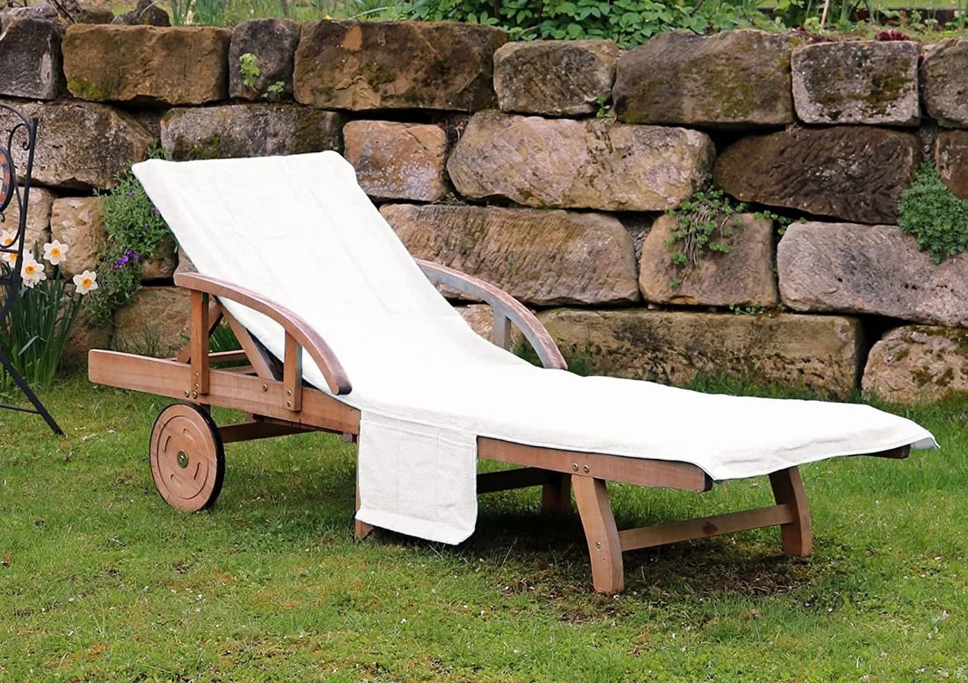 heimtexland Liegenauflage Schonbezug Frottee Beige Typ 436 - Bild 2
