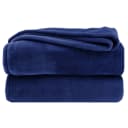 heimtexland Wohndecke Premium Super Soft Flanell Kuscheldecke Blau Bild 2