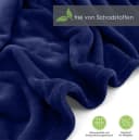heimtexland Wohndecke Premium Super Soft Flanell Kuscheldecke Blau Bild 3