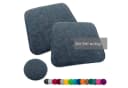 heimtexland Filz Sitzauflage Grau 35cm Rund/Eckig Indoor Outdoor Bild 2
