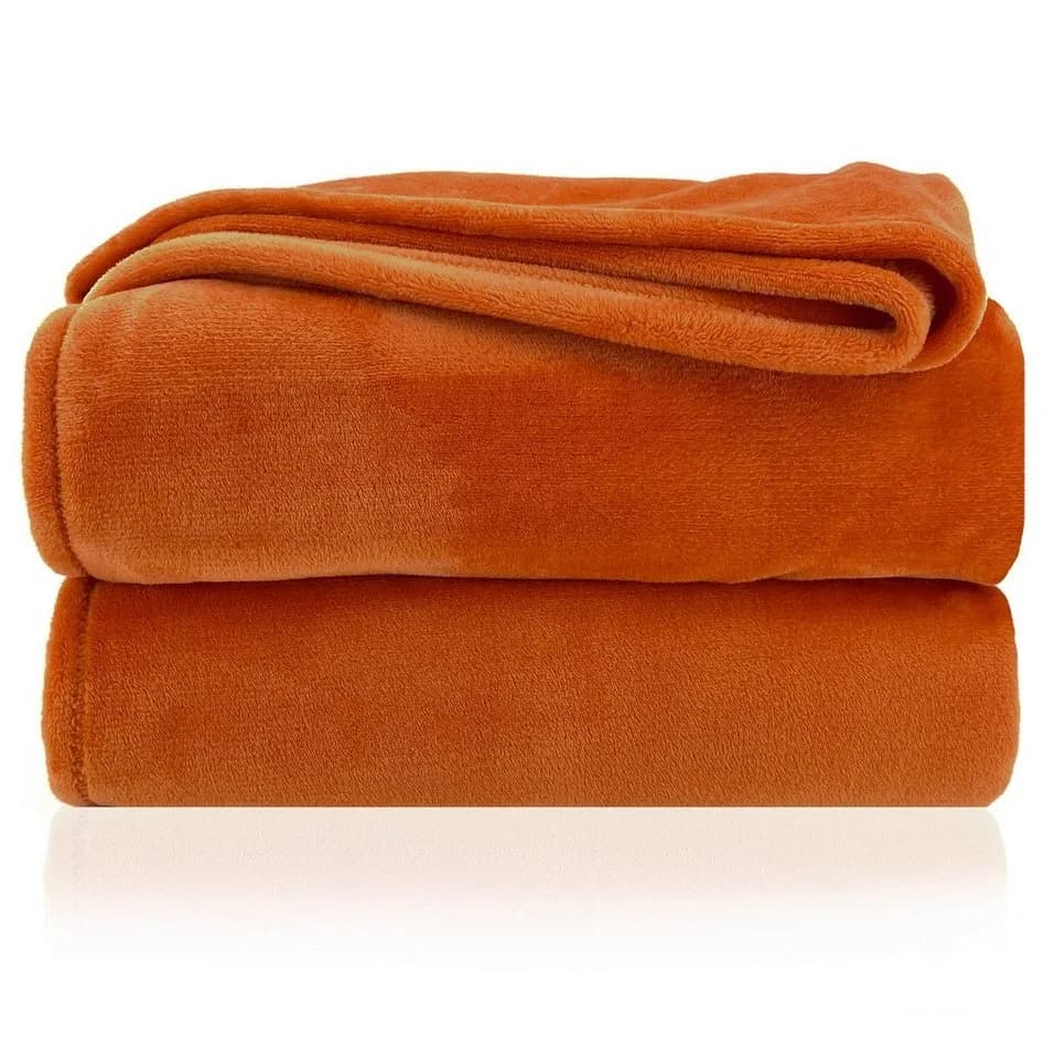 heimtexland Wohndecke Premium Flanell Kuscheldecke Kupfer - Bild 2