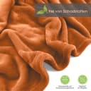 heimtexland Wohndecke Premium Flanell Kuscheldecke Kupfer Bild 3