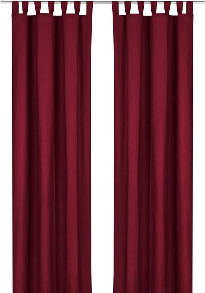WECKBRODT Vorhang Sento Bordeaux Blickdicht Baumwolle Polyester