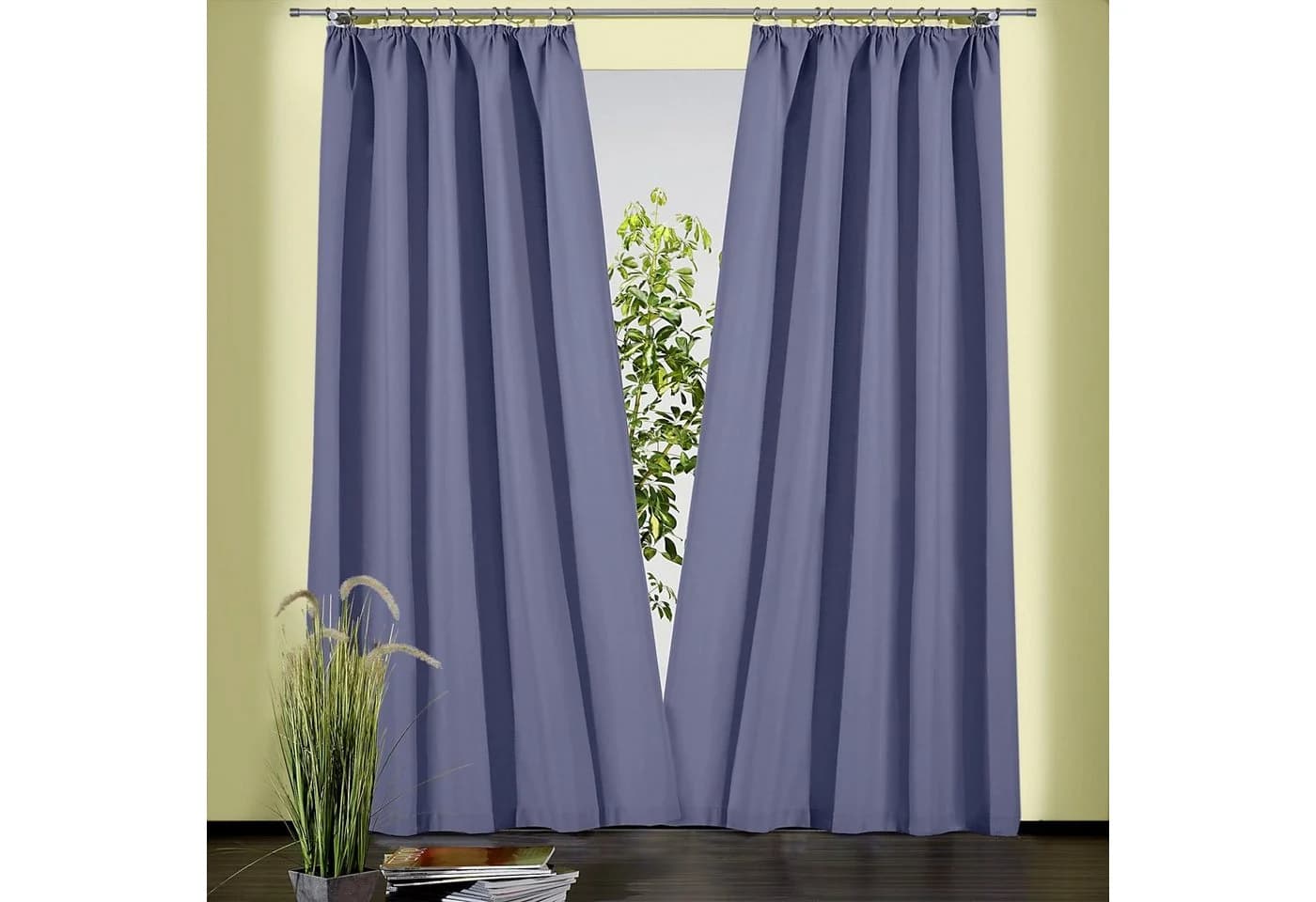 Weckbrodt Gardine Sento Hellblau Blickdicht Baumwolle Polyester - Bild 2