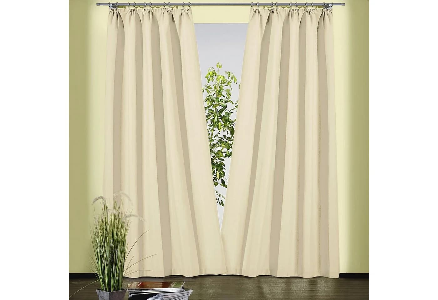 Weckbrodt Gardine Sento Beige Blickdicht Unifarben - Bild 2