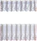 Weckbrodt Scheibengardine Flensburg Weiß Blumenmuster Jacquard Bild 1